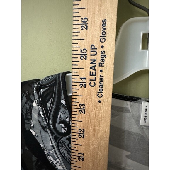 Vintage EMILIO PUCCI Black Grey Long Sleeves Top Blouse Shirt Size 12 US - Picture 10 of 13